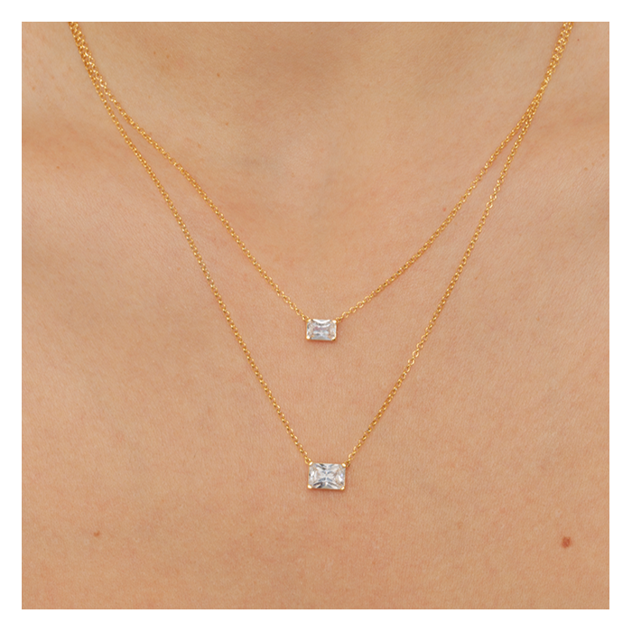 Additional Image 3 for  näas Ethereal 1/2 ctw Radiant Lab Grown Diamond Solitaire Pendant with Adjustable Chain
